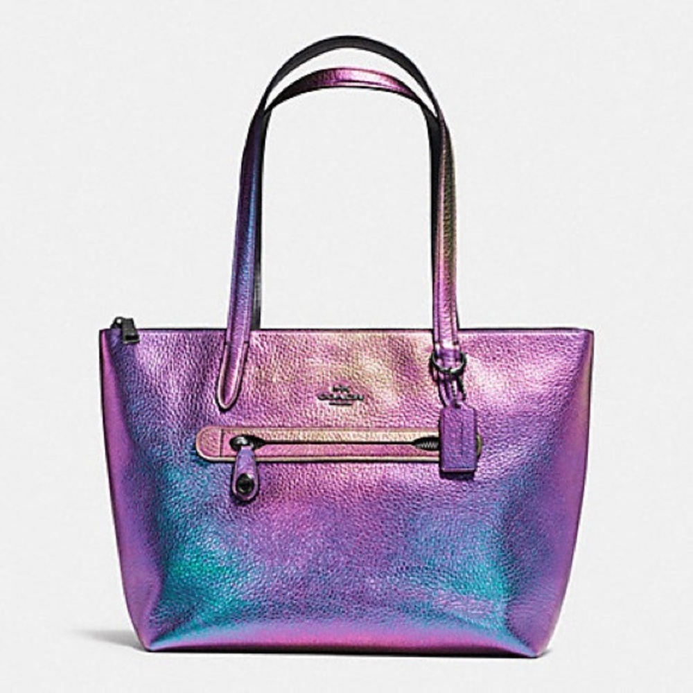 COPY - Coach Hologram Taylor Tote Iridescent Leather 57329 w/tags and dust bag